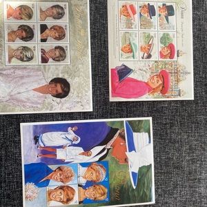 ⭐️ Princess Diana⭐️Stamp Collection 3 individual series